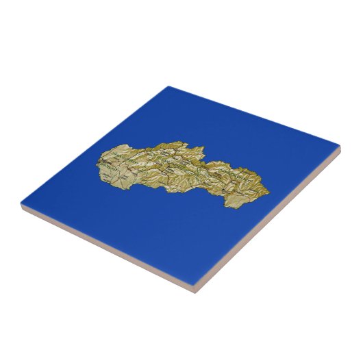 Slowakei-Karten-Fliese Fliese (Seite)