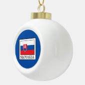 Slowakei Keramik Kugel-Ornament (Rechts)