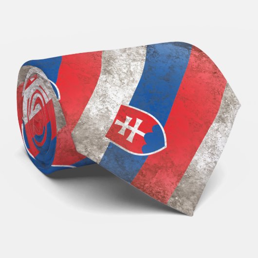 Slowakei Krawatte (Gerollt)