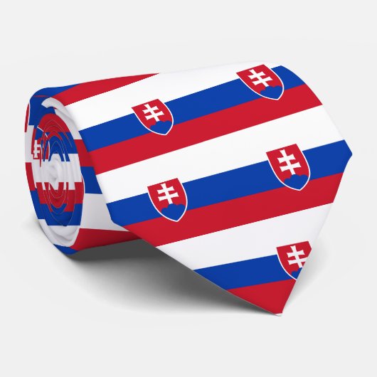 Slowakei Krawatte (Gerollt)