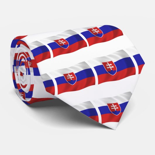 Slowakei Krawatte der Flagge (Gerollt)