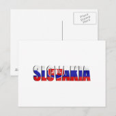 Slowakei-Logo-Emblem für Slowaken weltweit Postkarte (Vorne/Hinten)