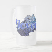 Slowakei Mattglas Bierglas (Vorderseite Links)