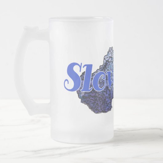 Slowakei Mattglas Bierglas (Links)