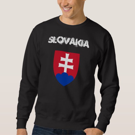 Slowakei mit Wappen Sweatshirt (Vorderseite)