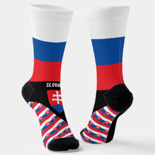 Slowakei, Mode, Slowakei-Flagge, patriotisch Socken