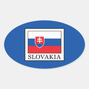 Slowakei Ovaler Aufkleber