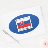 Slowakei Ovaler Aufkleber (Umschlag)