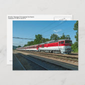 Slowakei: Personenzug durch Sliac Kupele Postkarte (Vorne/Hinten)