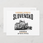 Slowakei Postkarte (Vorne/Hinten)