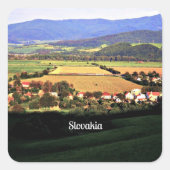 Slowakei Quadratischer Aufkleber (Vorderseite)
