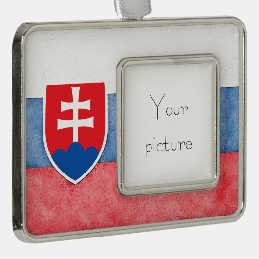 Slowakei Rahmen-Ornament Silber (Rechts)