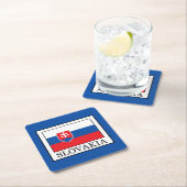 Slowakei Rechteckiger Pappuntersetzer (Vor Ort)