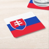 Slowakei Rechteckiger Pappuntersetzer (angewinkelt)