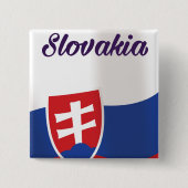 Slowakei Reiseplakat Button (Vorderseite)