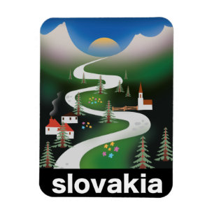 Slowakei-Reiseposter Magnet