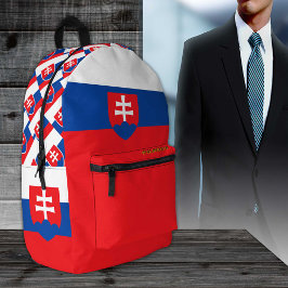 Slowakei-Rucksack, patriotisch, slowakische Flagge Bedruckter Rucksack