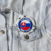 Slowakei-RundEmblem Button (Beispiel)