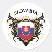 Slowakei Runder Aufkleber (Vorderseite)