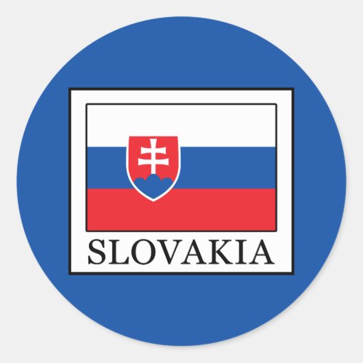 Slowakei Runder Aufkleber (Vorderseite)