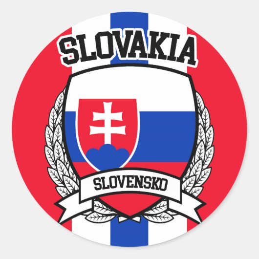 Slowakei Runder Aufkleber (Vorderseite)