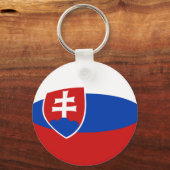 Slowakei Schlüsselanhänger der Fischereiflagge (Vorderseite)
