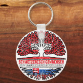 Slowakei Schweizer Baum Wurzel Schlüsselanhänger (Vorderseite)