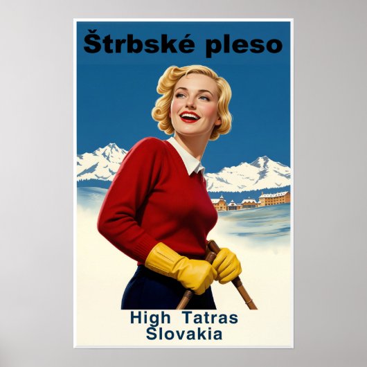 Slowakei Ski Poster (Vorne)