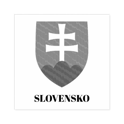 Slowakei (Slovensko) Wappen-Briefmarke Gummistempel (Prägung)