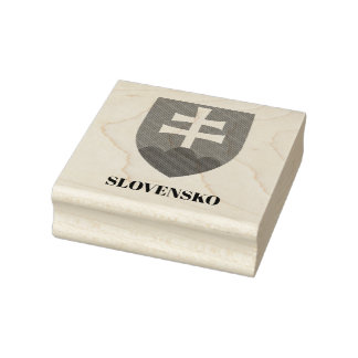 Slowakei (Slovensko) Wappen-Briefmarke Gummistempel