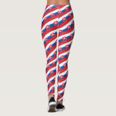 Slowakei & Slowakei Flaggenmode, Reise-/Sportfan Leggings (Rückseite)