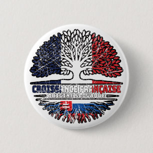 Slowakei Slowakisch Französisch Frankreich Baum Wu Button