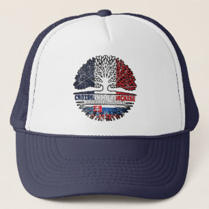 Slowakei Slowakisch Französisch Frankreich Baum Wu Truckerkappe