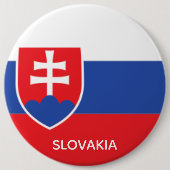 Slowakei Slowakische Flagge Emblem Europa Button (Vorderseite)