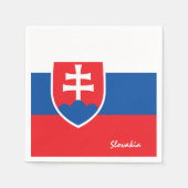 Slowakei/Slowakische Flagge Party Mode / Sportfans Serviette (Vorderseite)