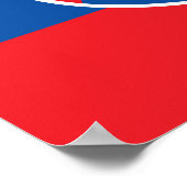 Slowakei - slowakische Flagge Poster (Ecke)