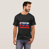 Slowakei Svk Slovensko mit Flagge T-Shirt (Vorne ganz)