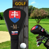 Slowakei und Flaggen - Mit Monogramm Golfklubs - A Golf Headcover