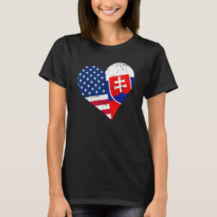 Slowakei USA Herzklopfen Shirt erschüttert Slowaki
