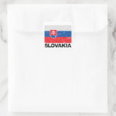 Slowakei - Vintage Quadratischer Aufkleber (Tasche)
