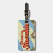 Slowakei Vintage Travel Poster. Gepäckanhänger (Vorderseite vertikal)