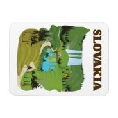 Slowakei Vintages Reiseplakat. Magnet (Horizontal)