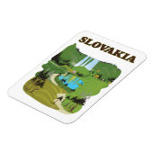 Slowakei Vintages Reiseplakat. Magnet (Linke Seite)