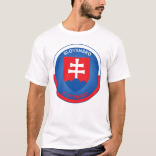Slowakei Wappen Kreisform T-Shirt