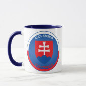 Slowakei Wappen Kreisform Tasse (Links)