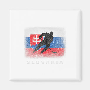 Slowakische Eishockey-Slowakische Flagge Magnet