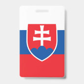 slowakische Flagge Ausweis (Rückseite)