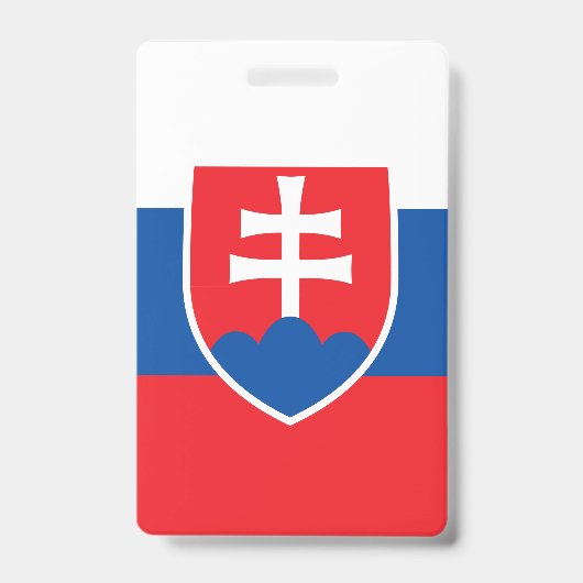 slowakische Flagge Ausweis (Vorderseite)