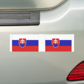 Slowakische Flagge Autoaufkleber (Auf Auto)