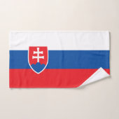 Slowakische Flagge Badhandtuch Set (Handtuch)